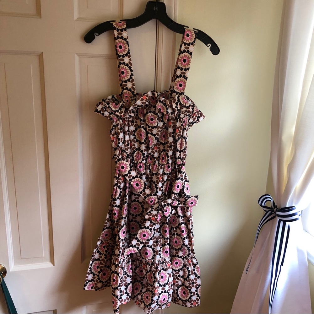 Kate Spade Floral Mosaic Poplin Dress